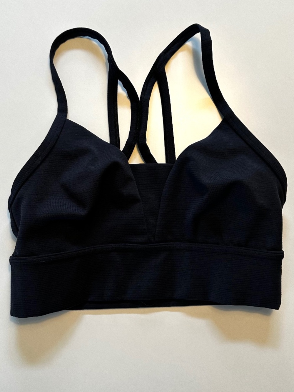 Sweaty Betty Black Strappy Longline Sports Bra Size Small